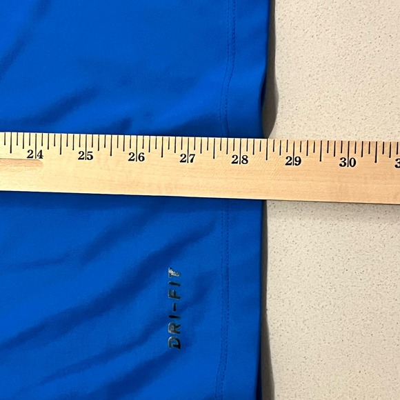 Nike Golf Men’s Large‎ Polo Short Sleeve Dri Fit Light Blue Button Up - Picture 4 of 10